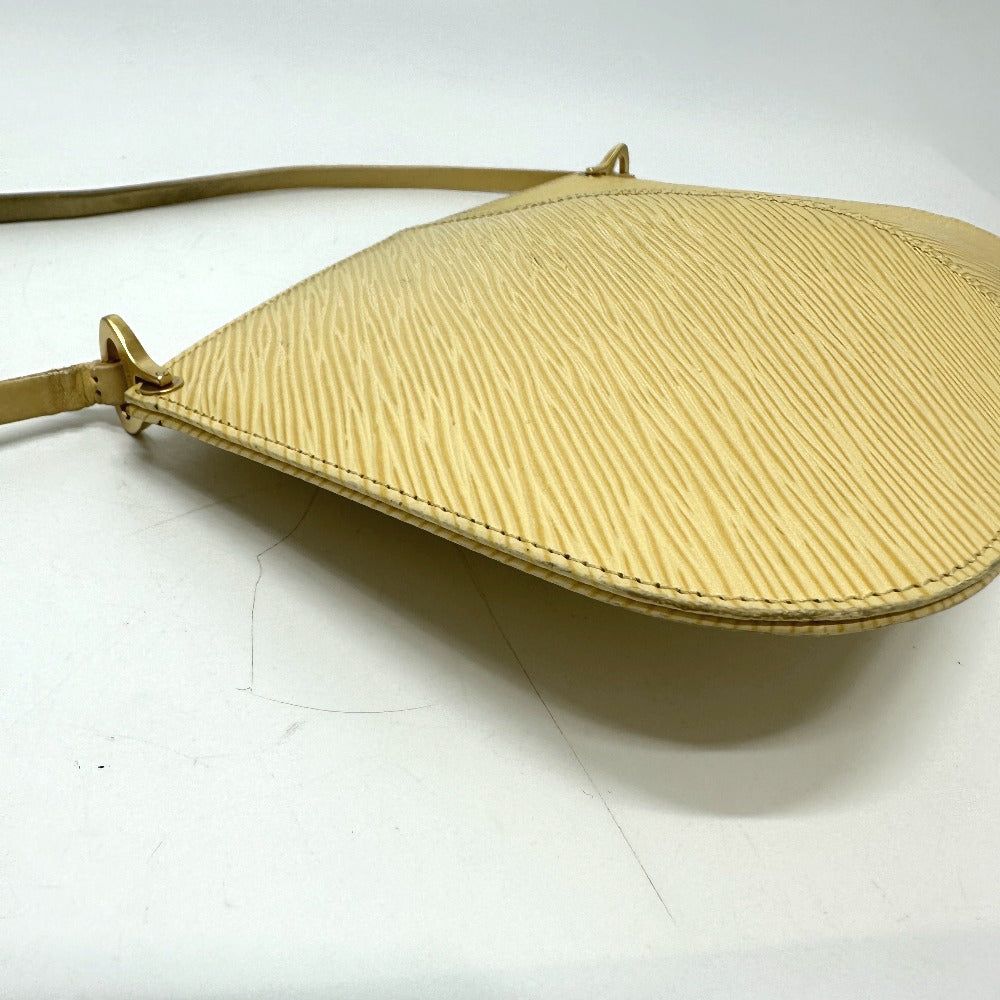 LOUIS VUITTON M5262A Epi Demilune Pochette Shoulder Bag in Vanilla Beige Epi Leather