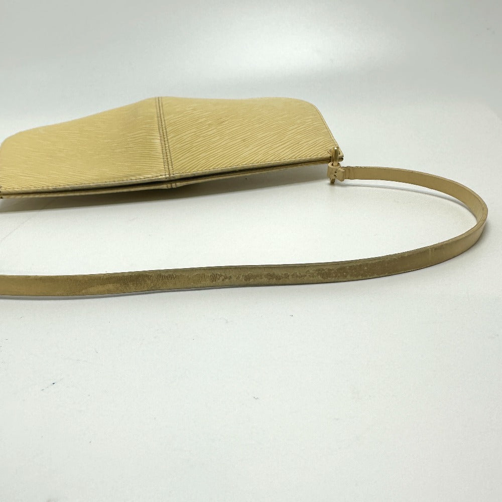 LOUIS VUITTON M5262A Epi Demilune Pochette Shoulder Bag in Vanilla Beige Epi Leather