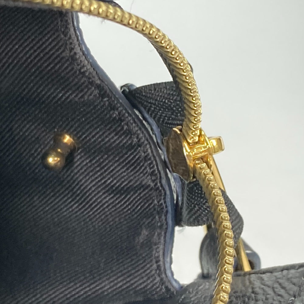 LOUIS VUITTON M54196 Monogram Empreinte Three PM 2-Way Shoulder Bag/Handbag in Monogram Empreinte Leather, Navy