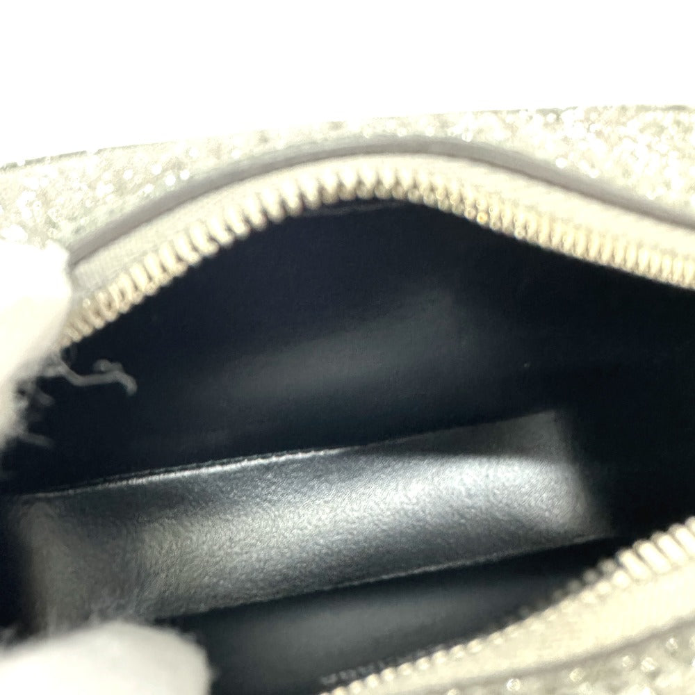 BALENCIAGA 552372 Logo Everyday Camera Bag, XS Size, Leather Shoulder Bag, Silver, Women's