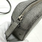 BALENCIAGA 552372 Logo Everyday Camera Bag, XS Size, Leather Shoulder Bag, Silver, Women's