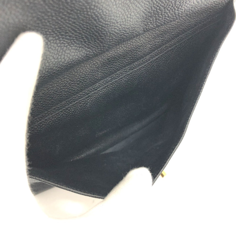 CHANEL CC Coco Mark Chain Shoulder Tote Bag in Caviar Leather, Black
