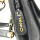 CHANEL CC Coco Mark Chain Shoulder Tote Bag in Caviar Leather, Black