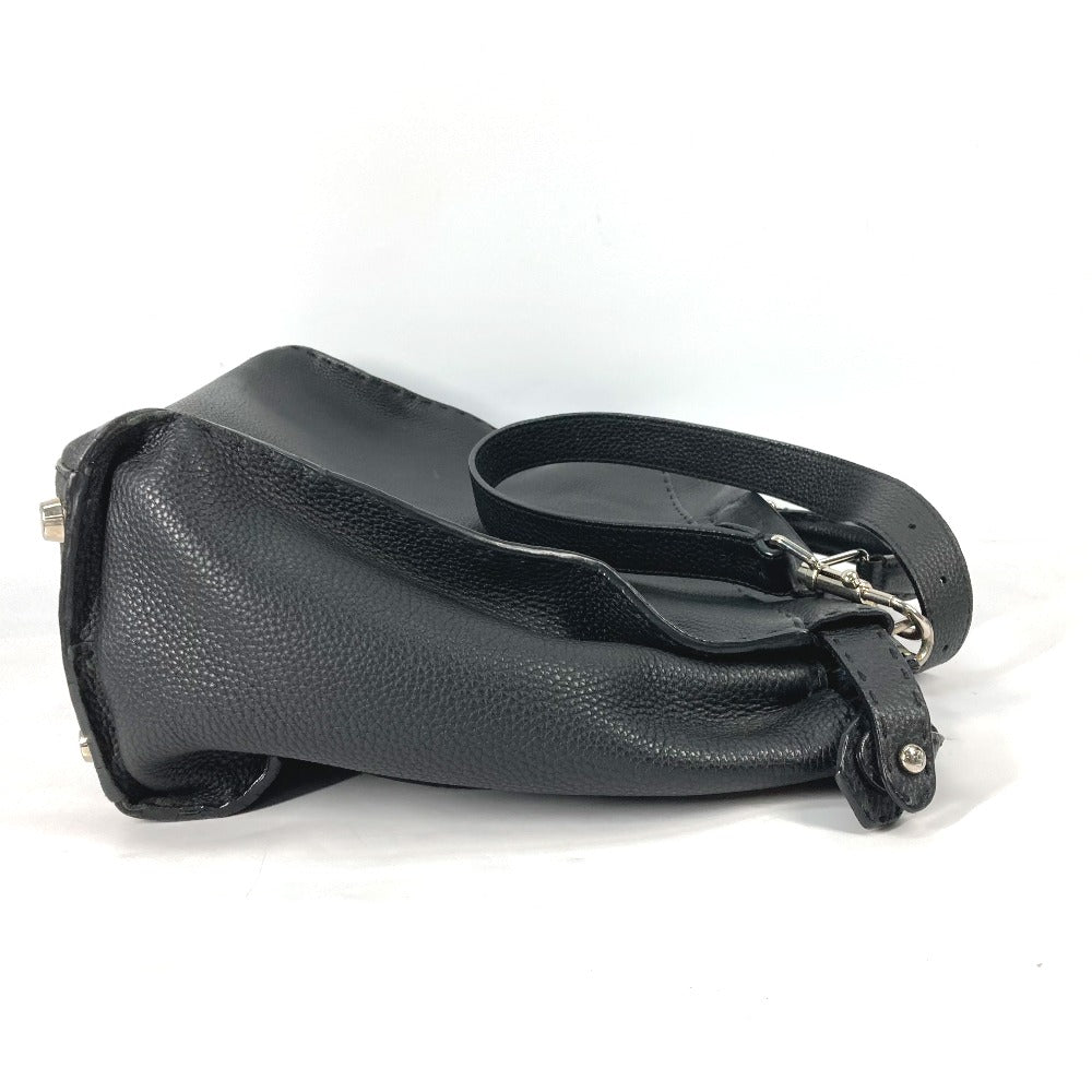 FENDI 7VA388 セレリア ピーカブー 2WAY ハンドバッグ ショルダーバッグ 斜め掛け ビジネスバッグ レザー レディース ブラック