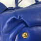 PRADA Logo Crossbody Ribbon 2-Way Shoulder Bag, Tote Bag, Handbag, Leather, Women's, Blue
