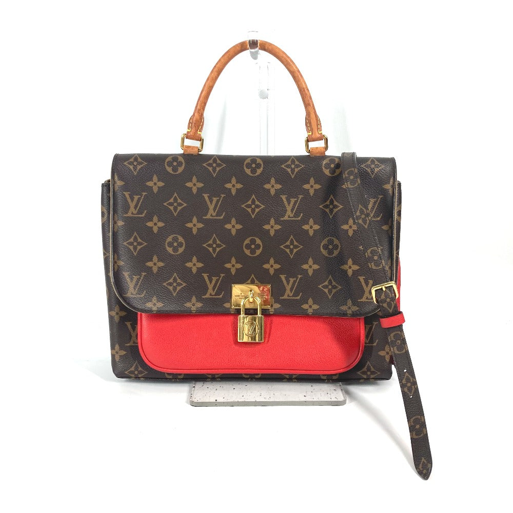 LOUIS VUITTON M44286 モノグラム マリニャン 2WAYバッグ ショルダーバッグ 斜め掛け ハンドバッグ モノグラムキャンバス レディース コクリコ レッド