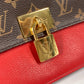 LOUIS VUITTON M44286 モノグラム マリニャン 2WAYバッグ ショルダーバッグ 斜め掛け ハンドバッグ モノグラムキャンバス レディース コクリコ レッド