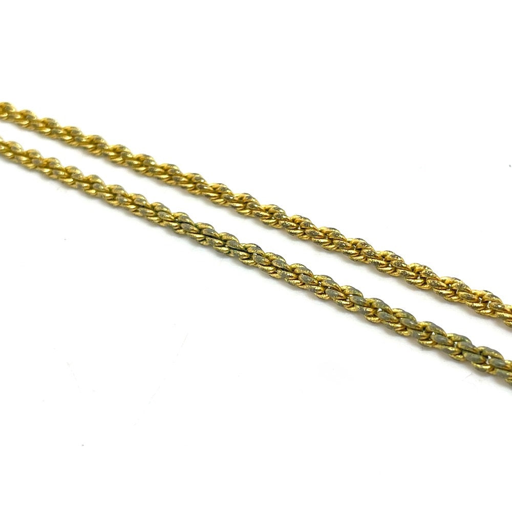 Dior CD logo bag motif vintage necklace GP women's gold