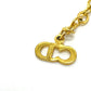 Dior CD logo bag motif vintage necklace GP women's gold