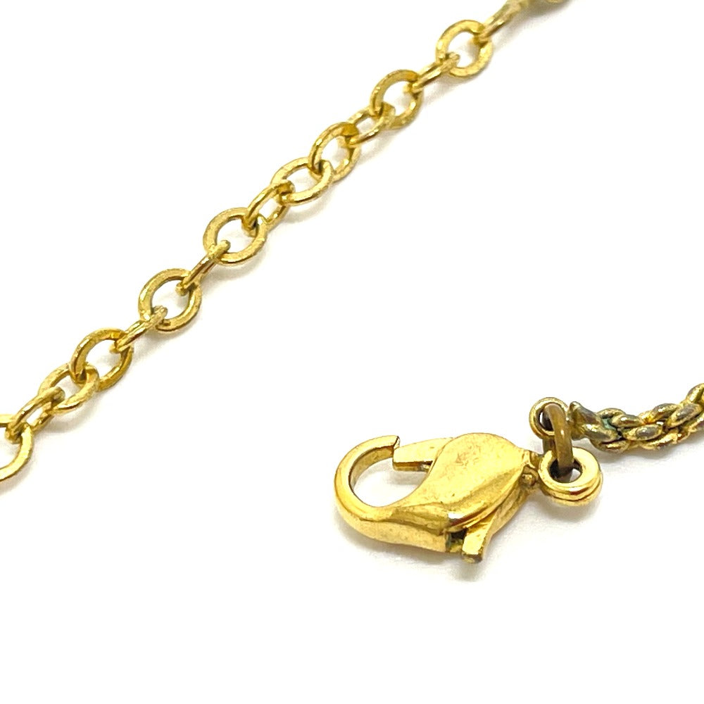 Dior CD logo bag motif vintage necklace GP women's gold