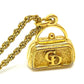 Dior CD logo bag motif vintage necklace GP women's gold