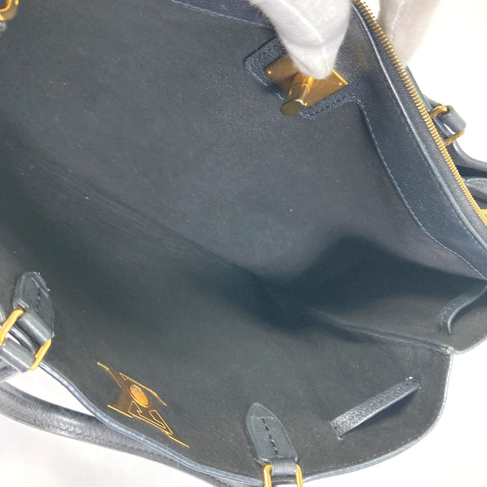 LOUIS VUITTON M54569 Rock Meat 2-Way Tote Bag in Calf Leather, Black