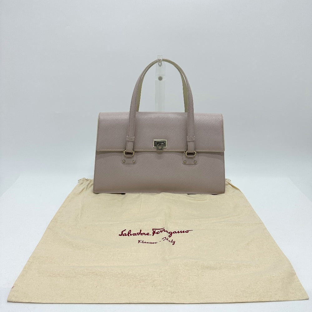 Salvatore Ferragamo ガンチーニ ハンドバッグ レザー レディース ピンク