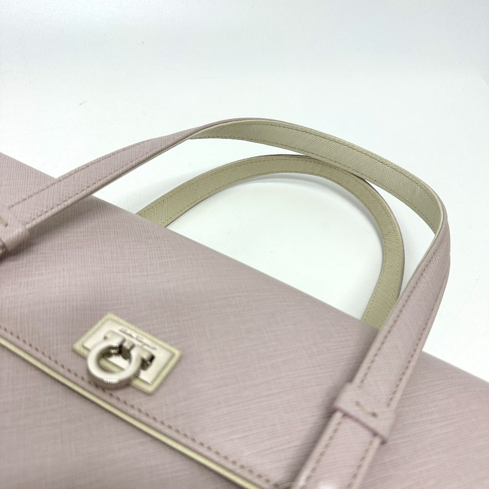 Salvatore Ferragamo ガンチーニ ハンドバッグ レザー レディース ピンク