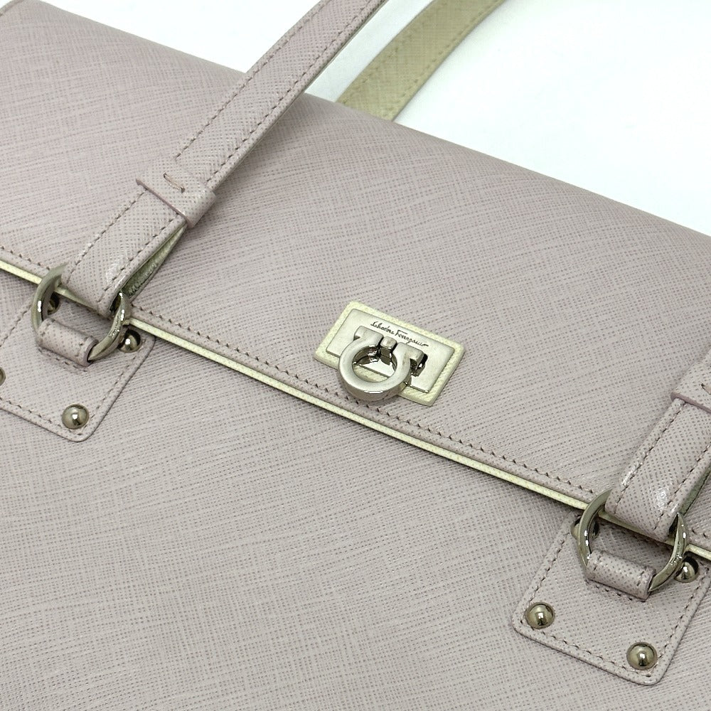 Salvatore Ferragamo ガンチーニ ハンドバッグ レザー レディース ピンク
