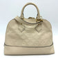 LOUIS VUITTON M44885 Monogram Empreinte Neo Alma PM 2-Way Handbag in Monogram Empreinte Leather, Tourterelle Crème Beige