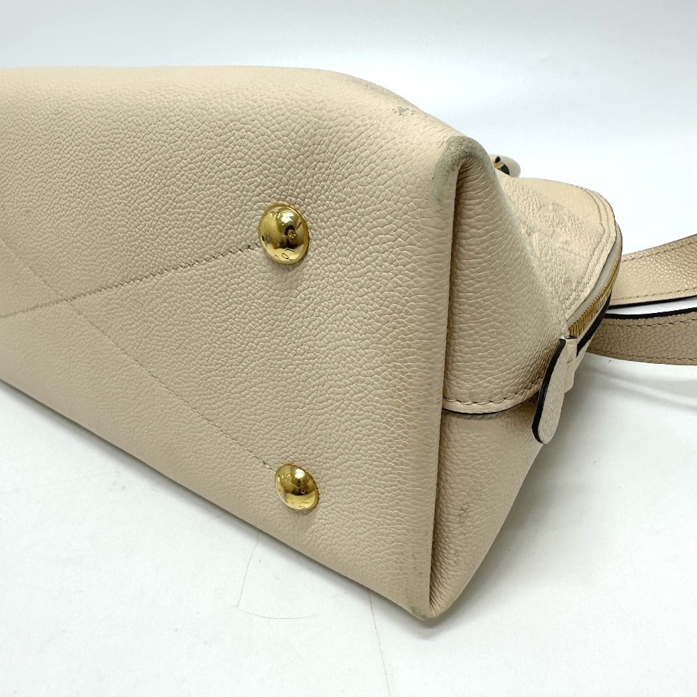 LOUIS VUITTON M44885 Monogram Empreinte Neo Alma PM 2-Way Handbag in Monogram Empreinte Leather, Tourterelle Crème Beige