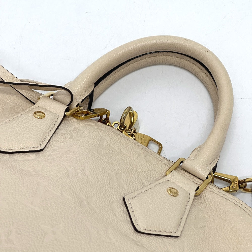 LOUIS VUITTON M44885 Monogram Empreinte Neo Alma PM 2-Way Handbag in Monogram Empreinte Leather, Tourterelle Crème Beige