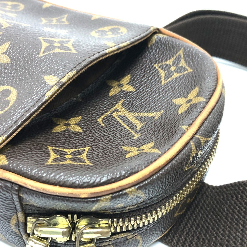 LOUIS VUITTON M51870 Monogram Pochette Ganju Shoulder Bag in Monogram Canvas, Unisex, Brown