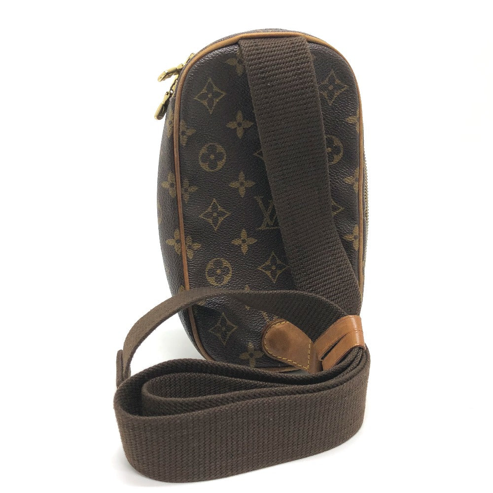 LOUIS VUITTON M51870 Monogram Pochette Ganju Shoulder Bag in Monogram Canvas, Unisex, Brown