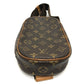 LOUIS VUITTON M51870 Monogram Pochette Ganju Shoulder Bag in Monogram Canvas, Unisex, Brown