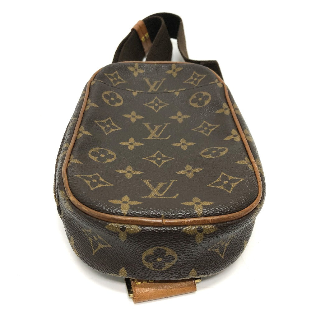 LOUIS VUITTON M51870 Monogram Pochette Ganju Shoulder Bag in Monogram Canvas, Unisex, Brown