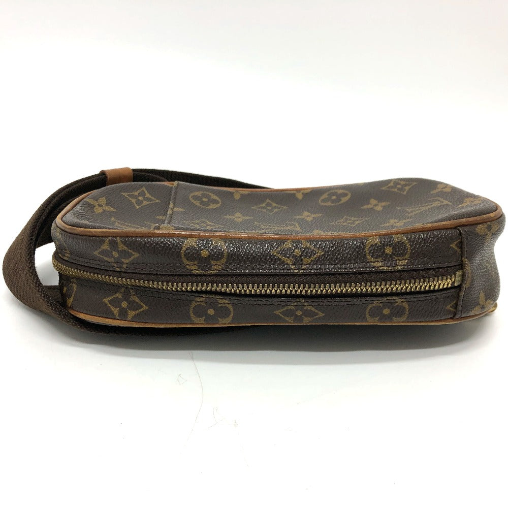 LOUIS VUITTON M51870 Monogram Pochette Ganju Shoulder Bag in Monogram Canvas, Unisex, Brown