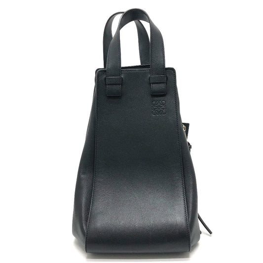 LOEWE ハンモック ミディアム 2WAYバッグ ハンドバッグ ハンドバッグ レザー レディース ブラック - brandshop-reference