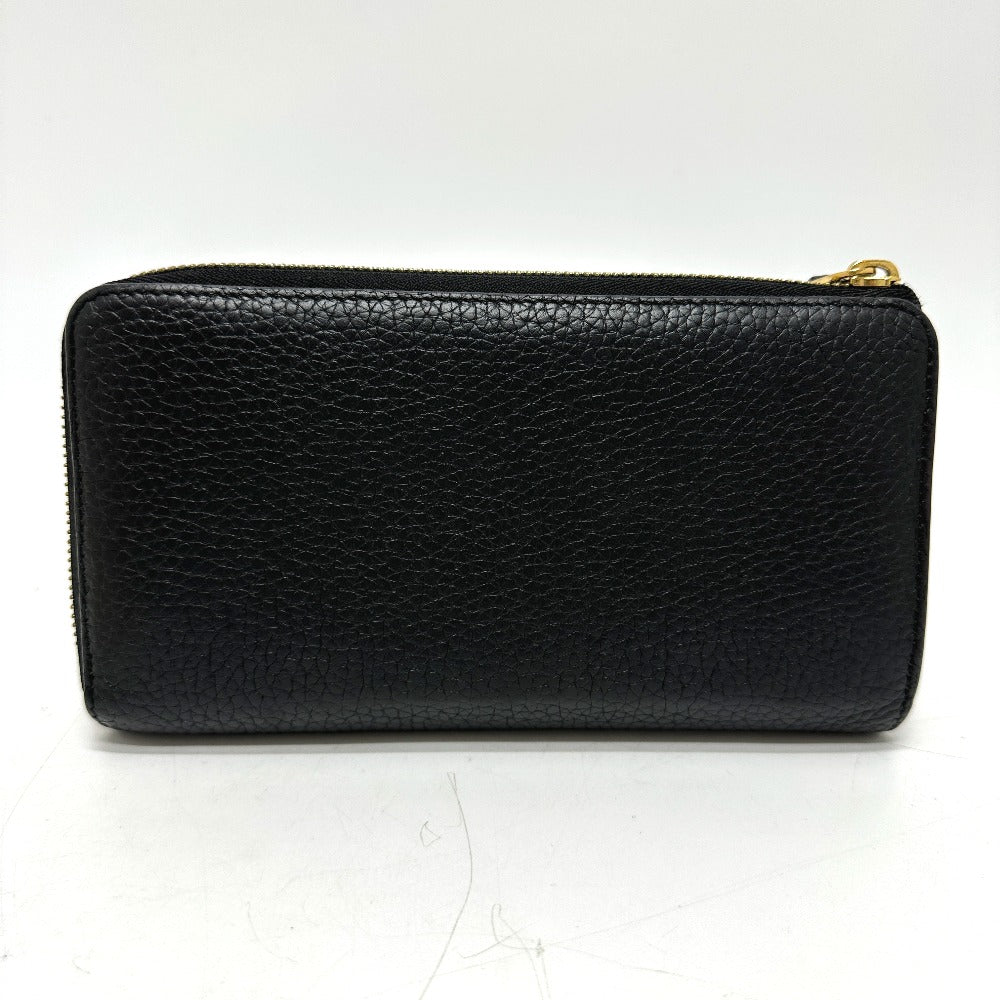 LOUIS VUITTON M63102 Portefeuille Comet Long Wallet in Taurillon Leather, Women's, Black