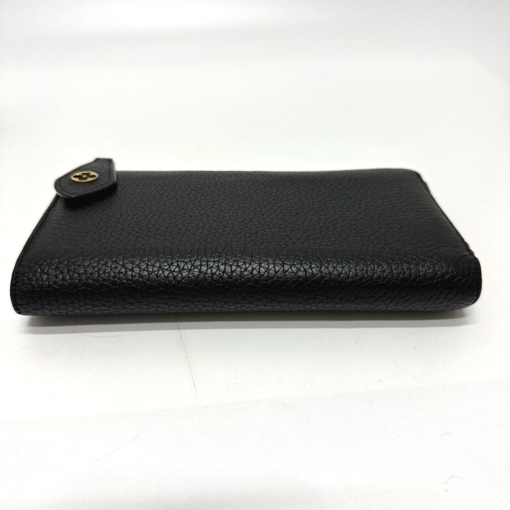 LOUIS VUITTON M63102 Portefeuille Comet Long Wallet in Taurillon Leather, Women's, Black