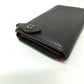 LOUIS VUITTON M63102 Portefeuille Comet Long Wallet in Taurillon Leather, Women's, Black
