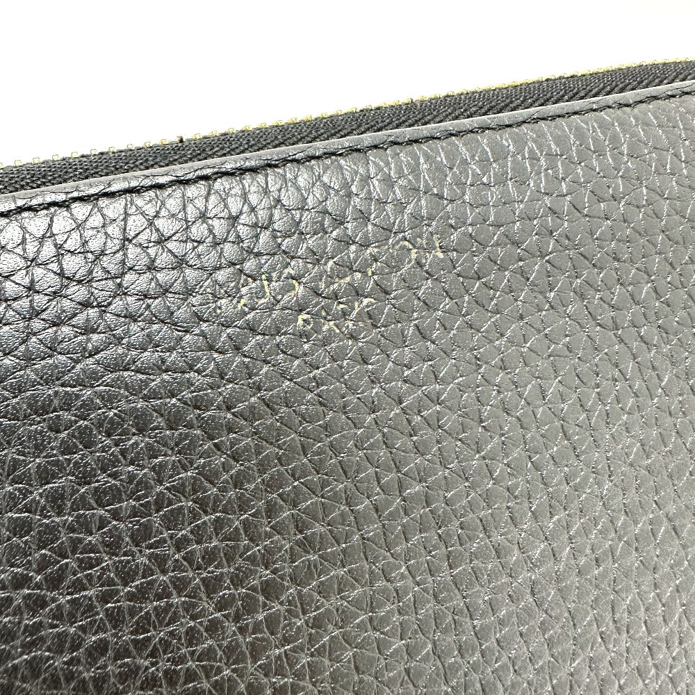 LOUIS VUITTON M63102 Portefeuille Comet Long Wallet in Taurillon Leather, Women's, Black