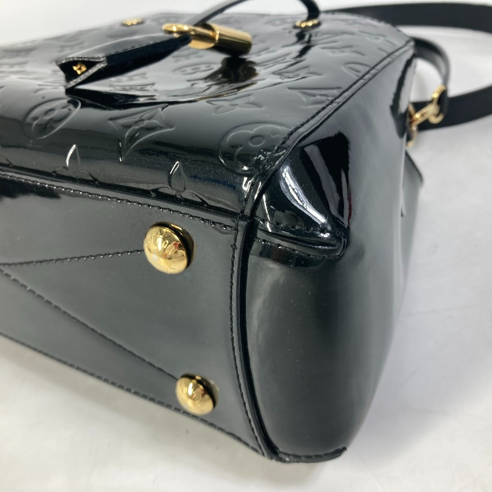LOUIS VUITTON M50171 Monogram Vernis Montaigne BB Bag, 2-Way Shoulder Bag/Crossbody Handbag, Monogram Vernis, Women's, Noir Black