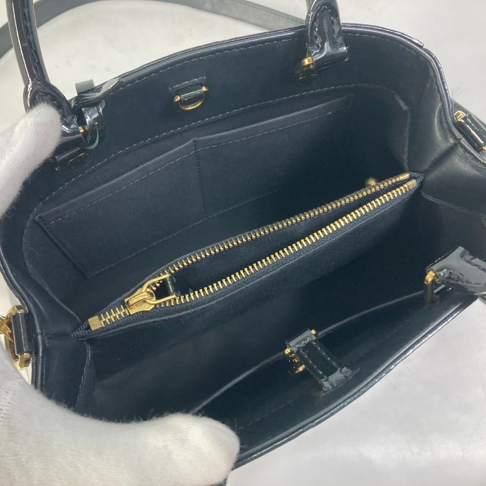 LOUIS VUITTON M50171 Monogram Vernis Montaigne BB Bag, 2-Way Shoulder Bag/Crossbody Handbag, Monogram Vernis, Women's, Noir Black