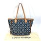 LOUIS VUITTON M57484 Monogram Jacquard Neverfull MM SINCE1854 Shoulder Bag/Tote Bag with Pouch, Navy Blue