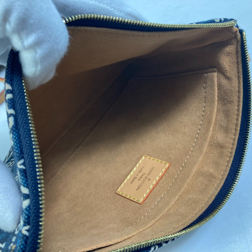 LOUIS VUITTON M57484 Monogram Jacquard Neverfull MM SINCE1854 Shoulder Bag/Tote Bag with Pouch, Navy Blue