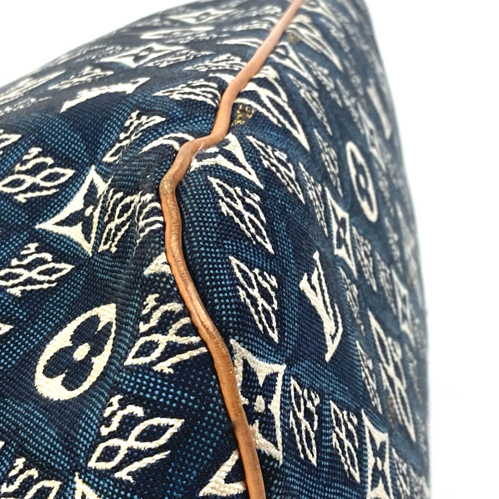 LOUIS VUITTON M57484 Monogram Jacquard Neverfull MM SINCE1854 Shoulder Bag/Tote Bag with Pouch, Navy Blue