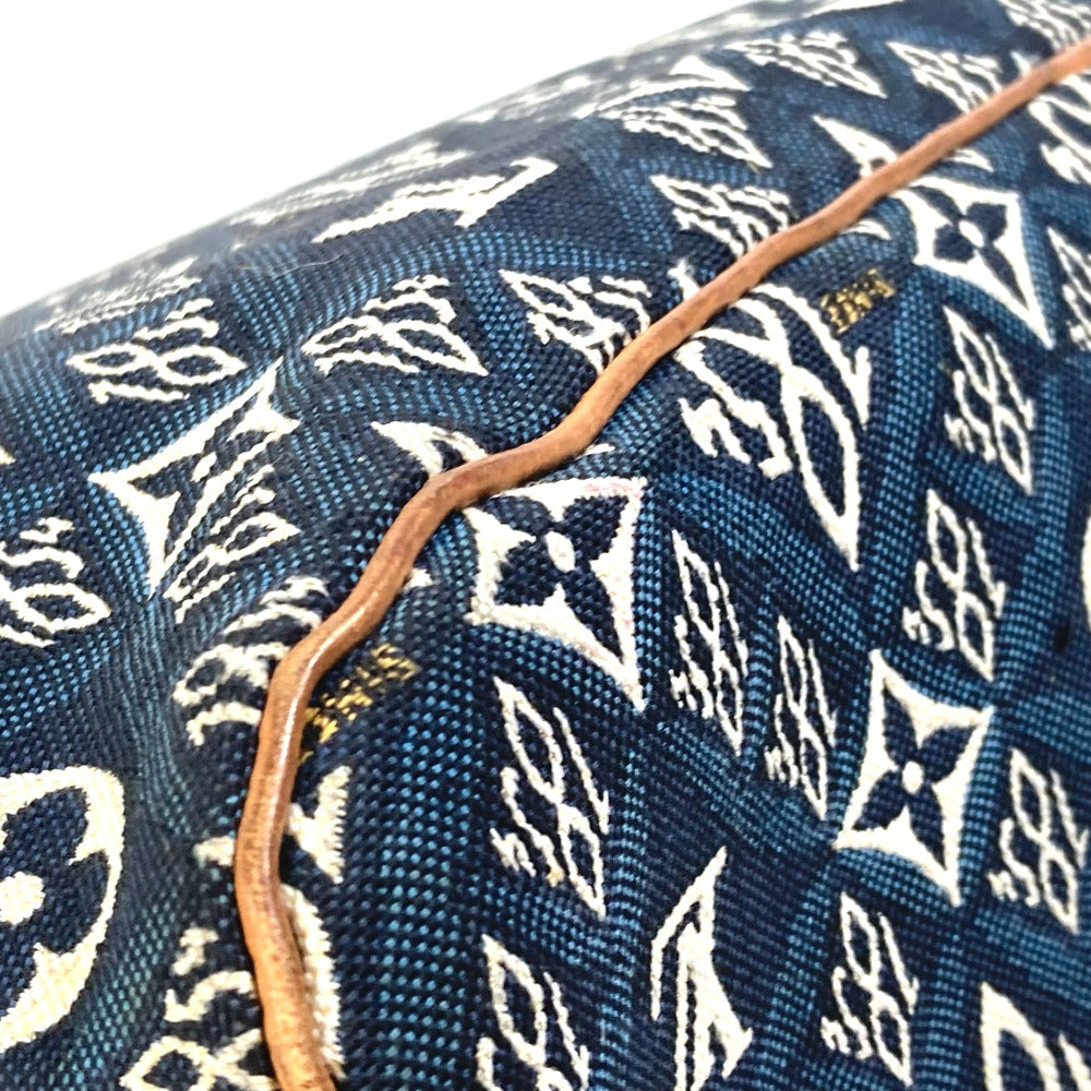 LOUIS VUITTON M57484 Monogram Jacquard Neverfull MM SINCE1854 Shoulder Bag/Tote Bag with Pouch, Navy Blue