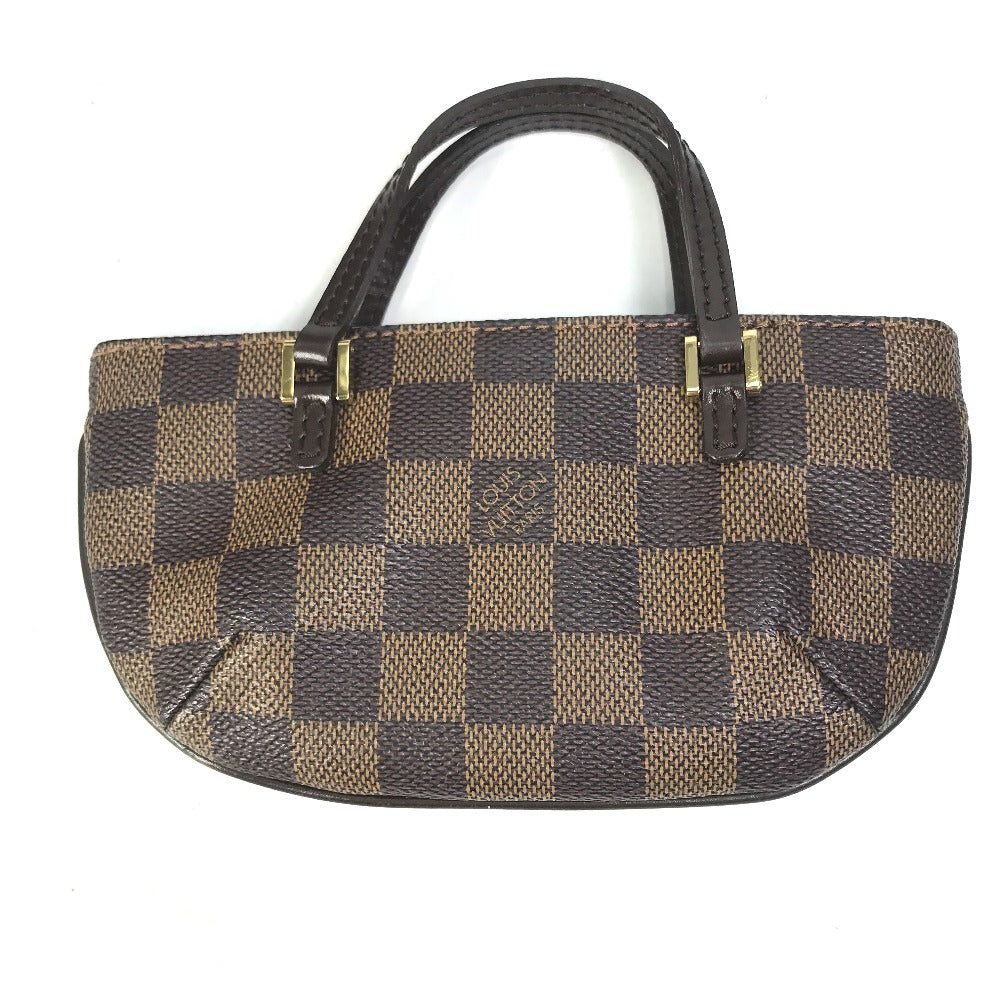 LOUIS VUITTON N51120 Damier Manosque GM Shoulder Bag/Tote Bag in Damier Canvas, Ebene Brown, Women's