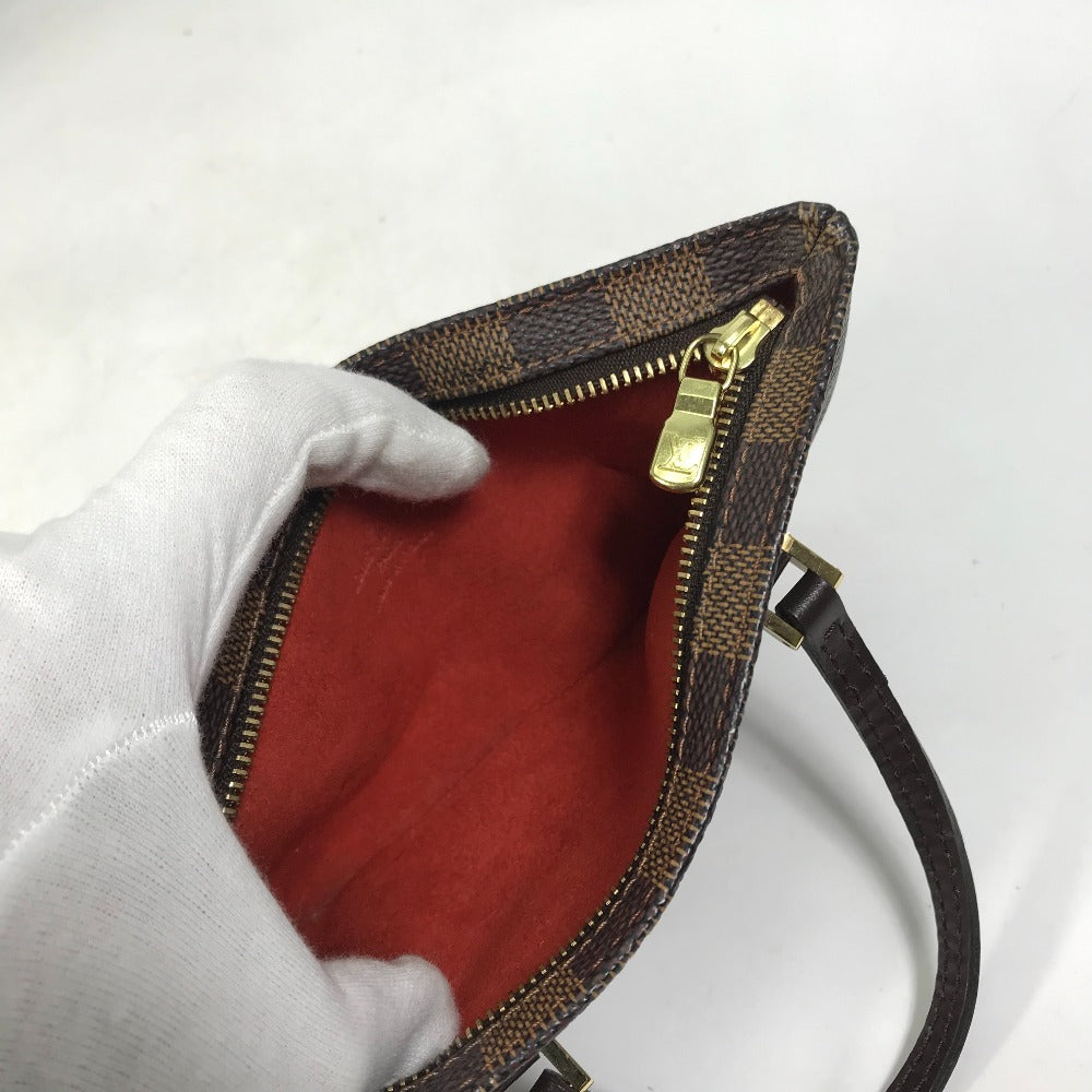 LOUIS VUITTON N51120 Damier Manosque GM Shoulder Bag/Tote Bag in Damier Canvas, Ebene Brown, Women's