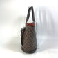 LOUIS VUITTON N51120 Damier Manosque GM Shoulder Bag/Tote Bag in Damier Canvas, Ebene Brown, Women's