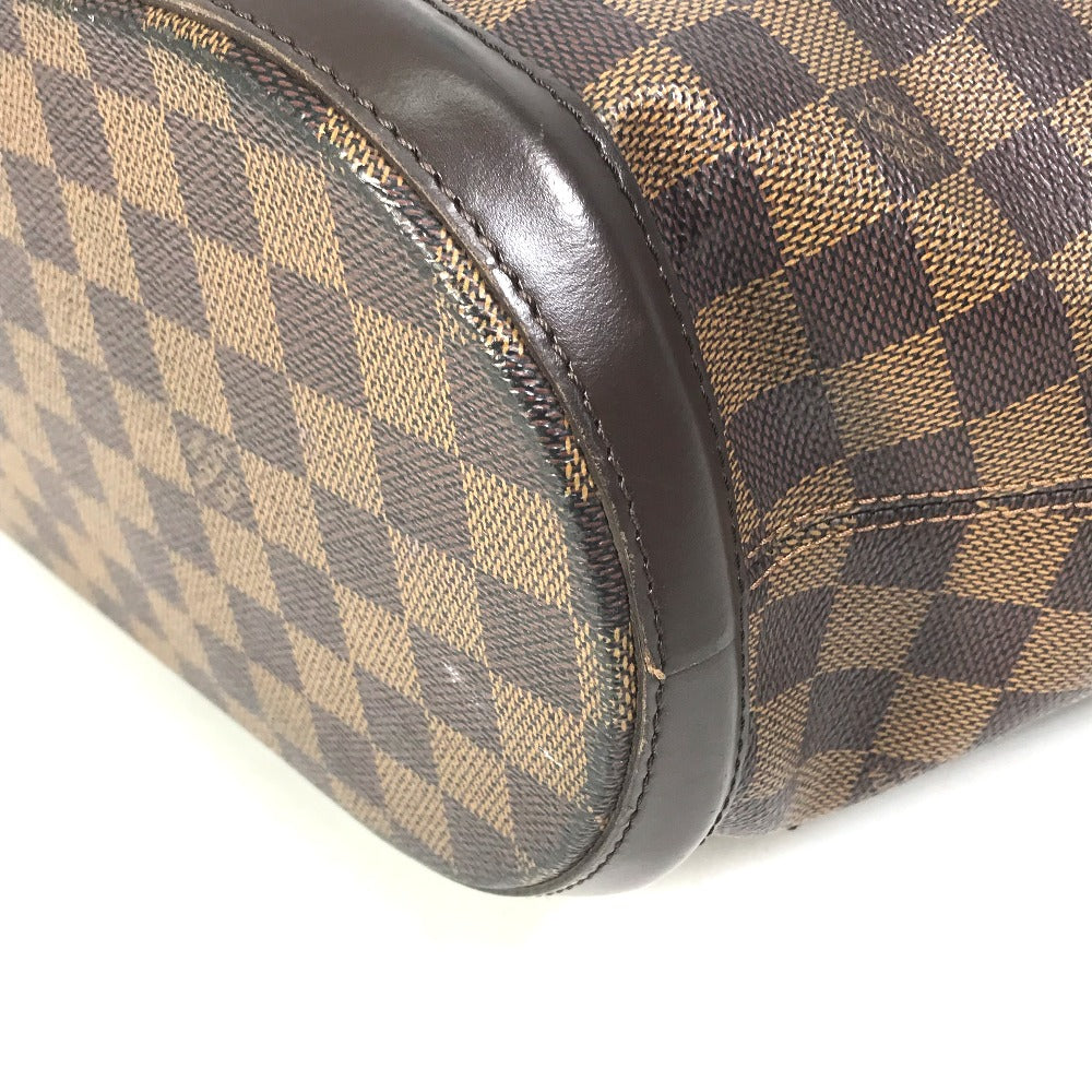 LOUIS VUITTON N51120 Damier Manosque GM Shoulder Bag/Tote Bag in Damier Canvas, Ebene Brown, Women's