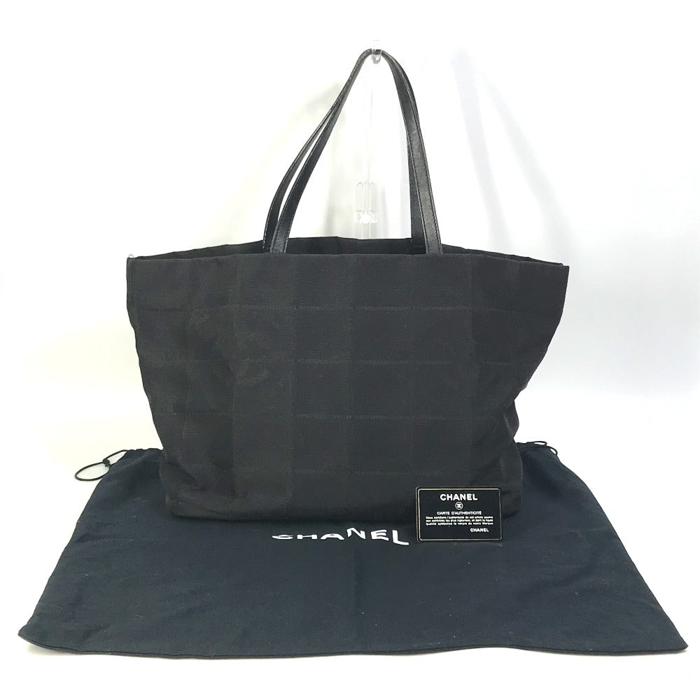 CHANEL A15991 CC ココマーク ニュートラベルライン MM ハンドバッグ ショルダーバッグ 肩掛け トートバッグ ナイロン/レザー レディース ブラック