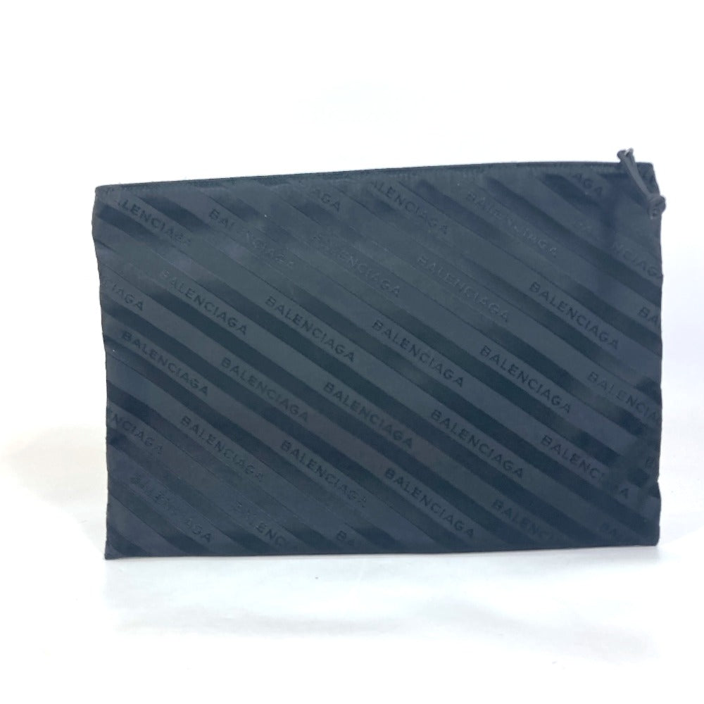 BALENCIAGA 459745 ロゴ エクスプローラー カバン ポーチ クラッチバッグ ナイロン メンズ ブラック