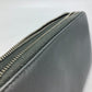 PRADA Organizer Travel Case, Double-Zip Long Wallet, Saffiano Leather, Men's, Gray