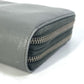 PRADA Organizer Travel Case, Double-Zip Long Wallet, Saffiano Leather, Men's, Gray
