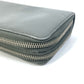 PRADA Organizer Travel Case, Double-Zip Long Wallet, Saffiano Leather, Men's, Gray