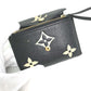 LOUIS VUITTON M80968 モノグラムアンプラント ポルトフォイユ ヴィクトリーヌ コンパクト ウォレット 3つ折り財布 モノグラムアンプラントレザー レディース ブラック