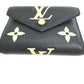 LOUIS VUITTON M80968 モノグラムアンプラント ポルトフォイユ ヴィクトリーヌ コンパクト ウォレット 3つ折り財布 モノグラムアンプラントレザー レディース ブラック