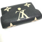 LOUIS VUITTON M80968 モノグラムアンプラント ポルトフォイユ ヴィクトリーヌ コンパクト ウォレット 3つ折り財布 モノグラムアンプラントレザー レディース ブラック